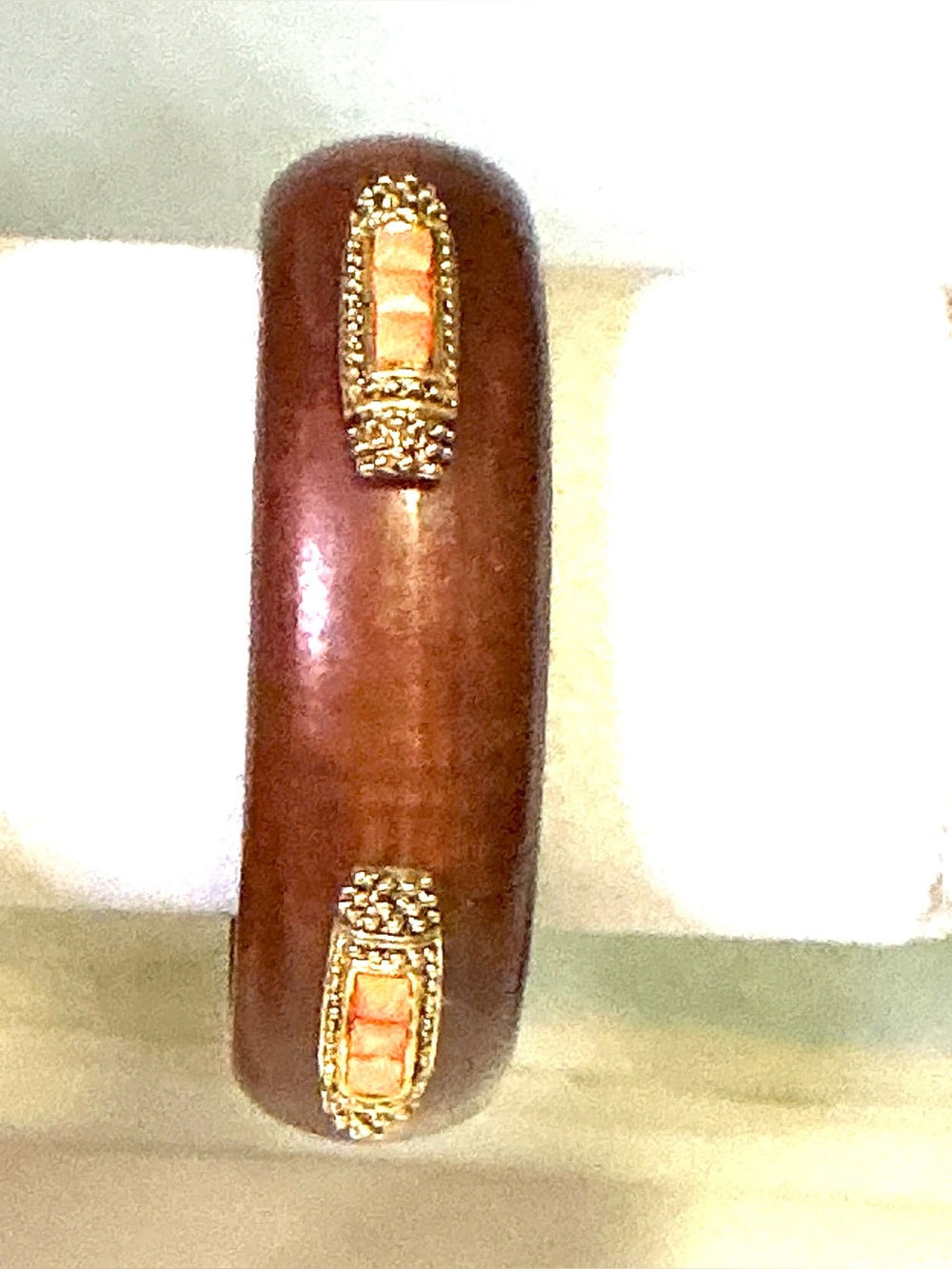 Wooden embellished, classy bracelet